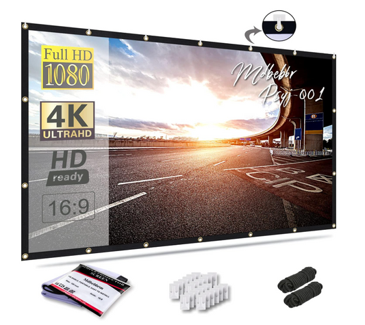 High density portable projection screen